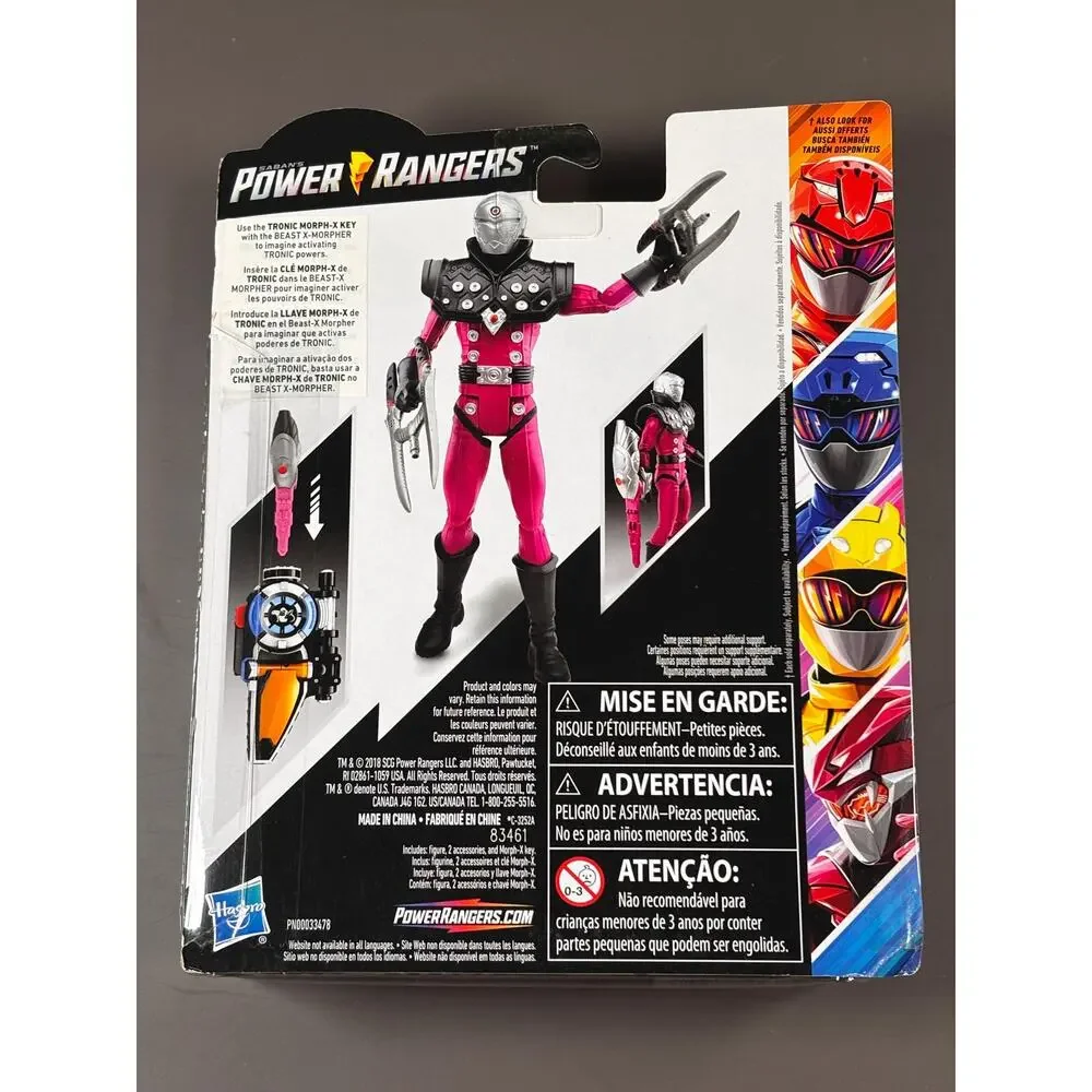 Hasbro Power Rangers Beast Morphers Tronic Figure w/2 Accessories 6” Morph-X Key